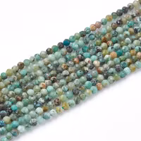 Facetterad afrikansk turkos 3.5 mm, 1 sträng