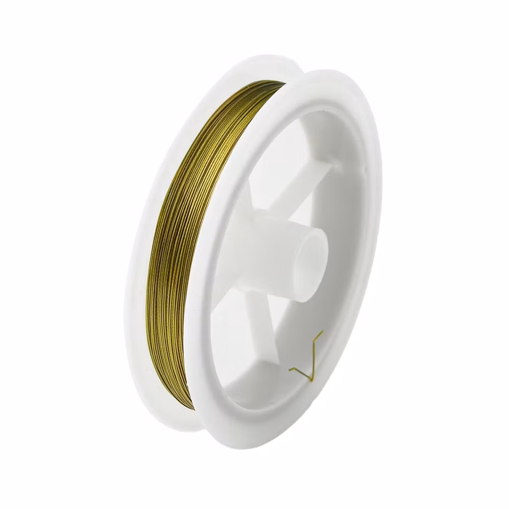 Wiretråd guld 0.45 mm, 1 rulle