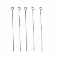 REA: Silverfärgade öglepinnar 5 cm, ca 400 st