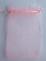 Organzapåsar rosa mellan, 10 st