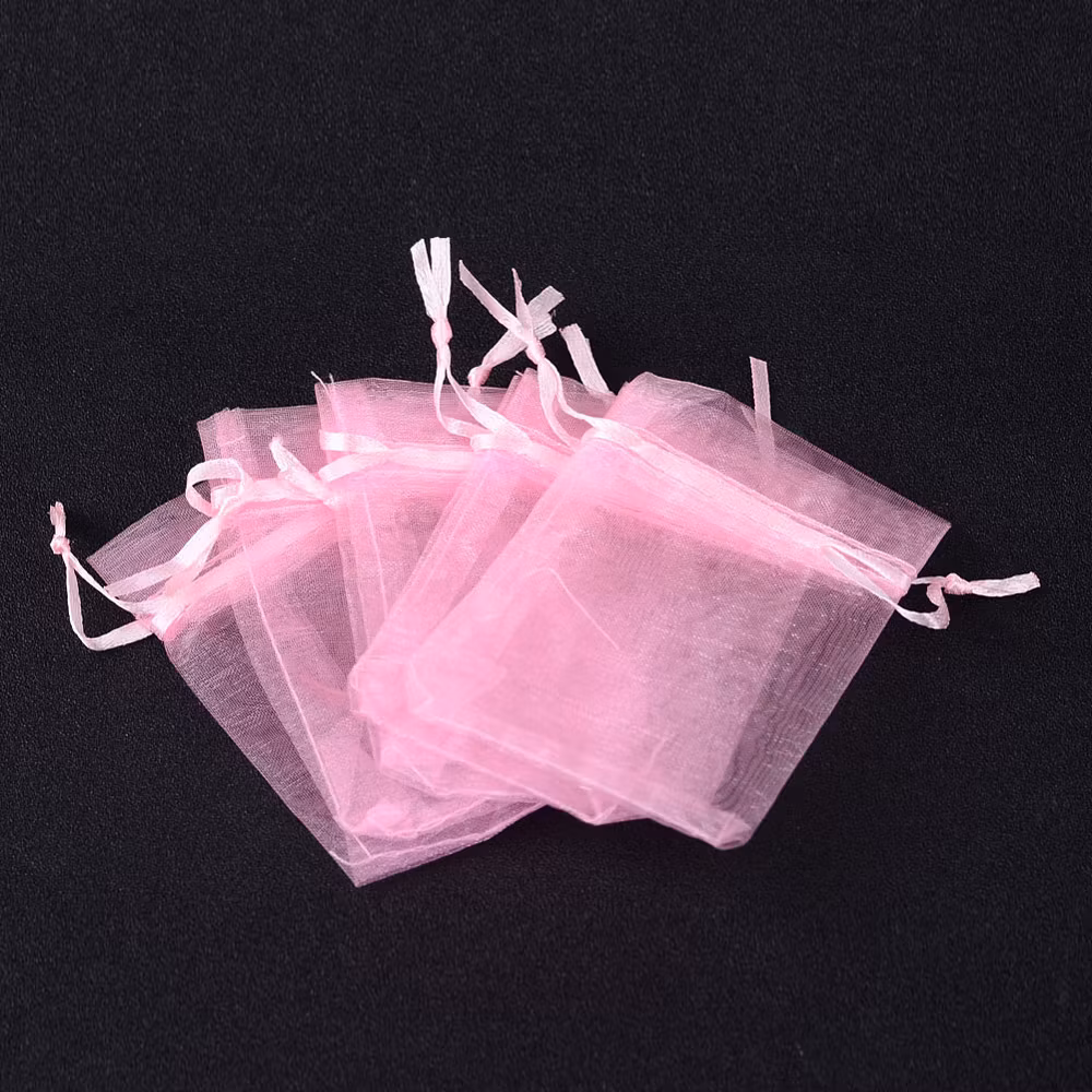 Storpack: Organzapåsar rosa mellan, ca 100 st