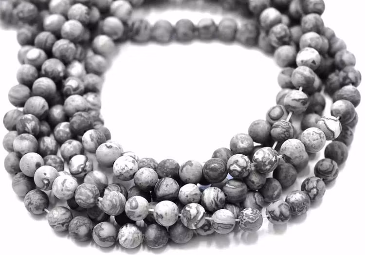 Frostad map stone 8 mm, 1 sträng