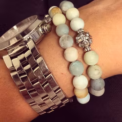 Amazonite 8 mm, 1 sträng