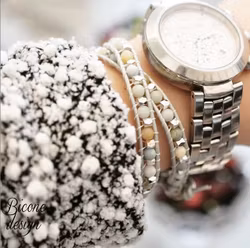 Frostad Amazonite 4 mm, 1 sträng