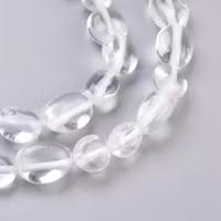 Bergkristall nuggets, 1 sträng