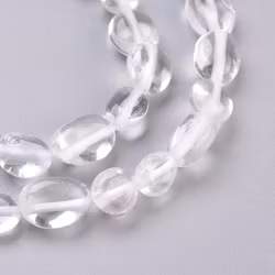 Bergkristall nuggets, 1 sträng