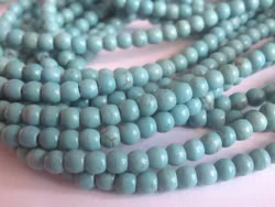 Howlite turkos 6 mm, 1 sträng