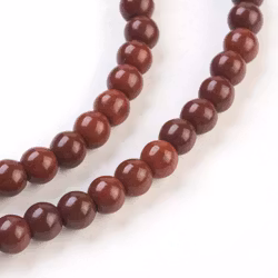 Howlite bruna 8 mm, 1 sträng