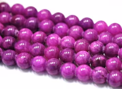 Jade 10 mm mörklila, 1 sträng