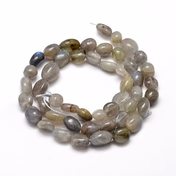 Labradorite nuggets, 1 sträng