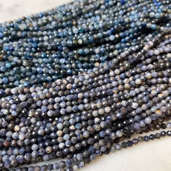 Facetterad safir 3 mm, 1 sträng