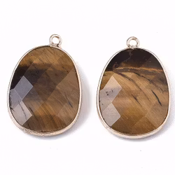 Guldfärgat hänge tigeröga, 1 st