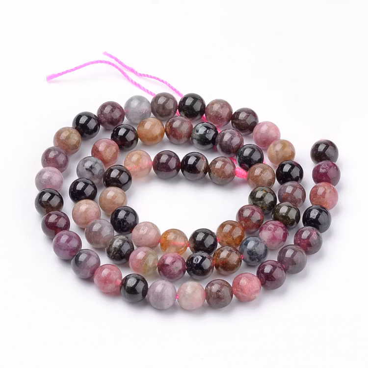 Turmalin 3-4 mm, 1 sträng