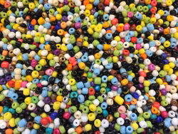 Seed beads 4 mm mix, ca 150 st