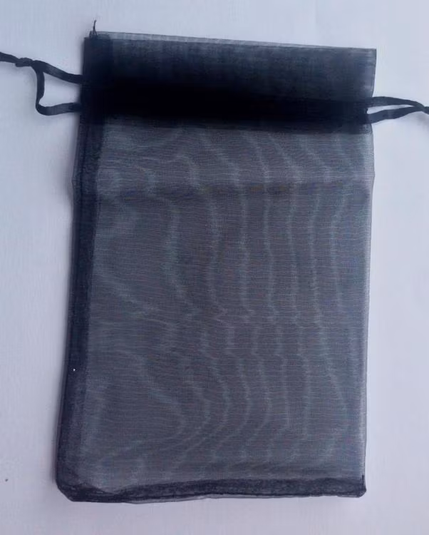 Organzapåsar svarta små, 10 st