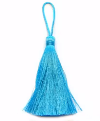 Handgjord silkestofs turkos, 1 st