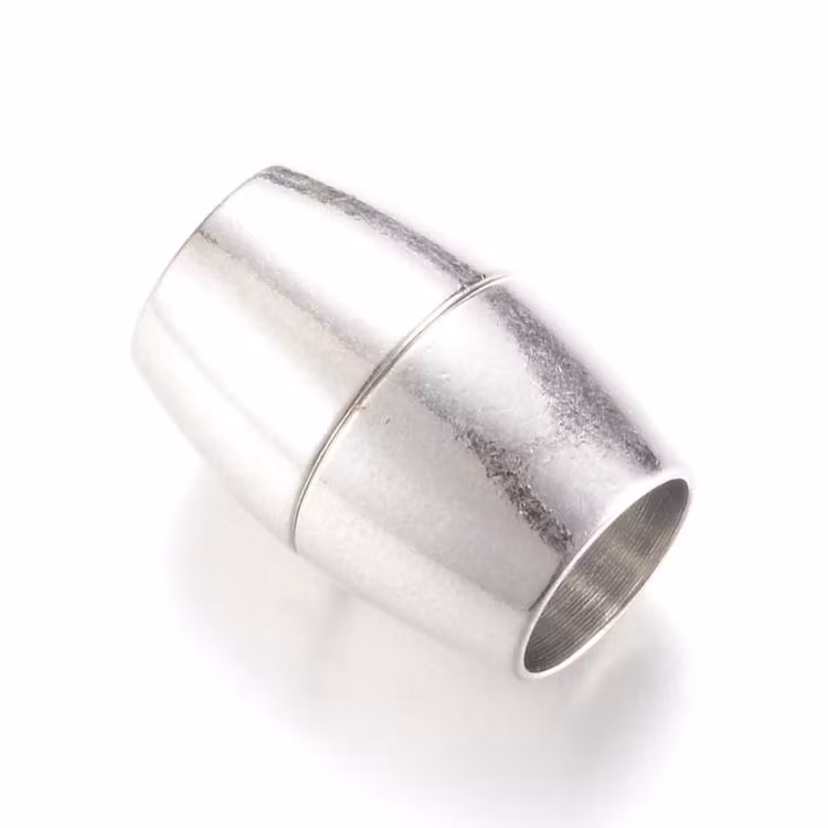 Antikfärgat magnetlås för läder 3 mm slät, 1 st