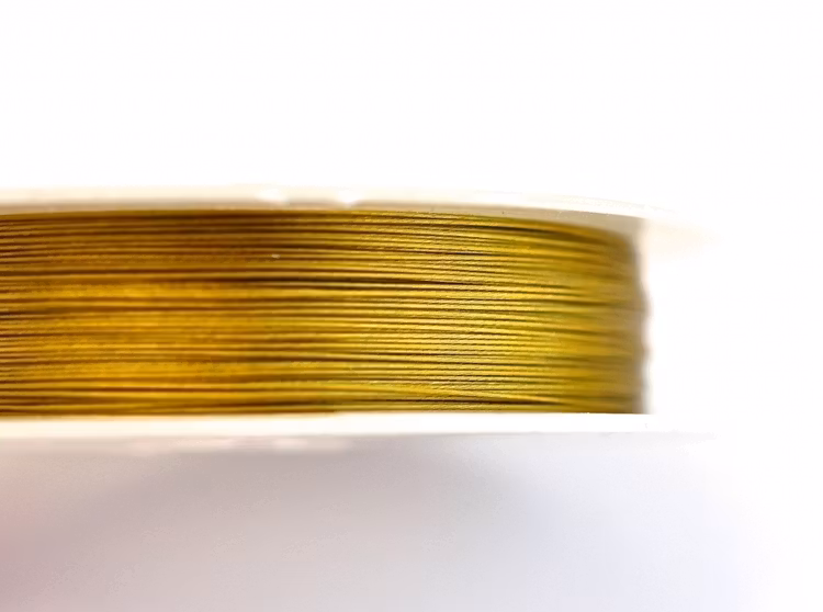 Wiretråd guld 0.38 mm, 1 rulle