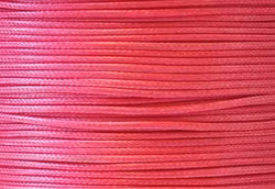 Vaxad bomullstråd 1 mm cerise, 5 m