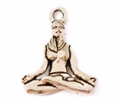 REA: Antikfärgade berlocker yoga, ca 100 st