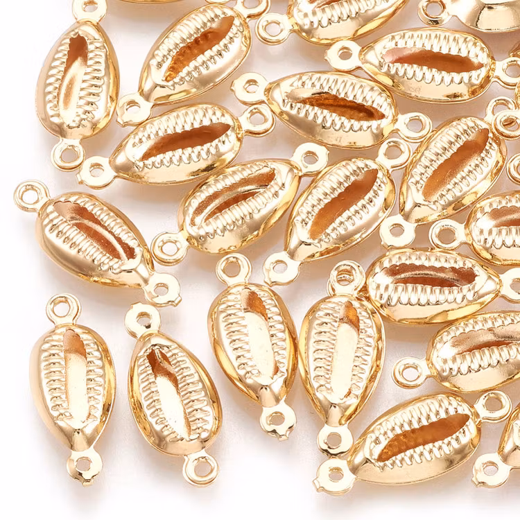 Guldfärgad connector liten snäcka, 1 st