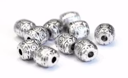 Antikfärgade mönstrade tunnor, ca 50 st