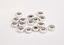 Antikfärgade mellandelar raka och runda 6 mm, ca 50 st