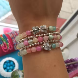 Antikfärgade mellandelar fjärilar, 10 st