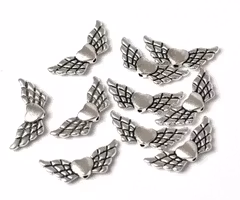 REA: Antikfärgade änglavingar med hjärta, ca 100 st