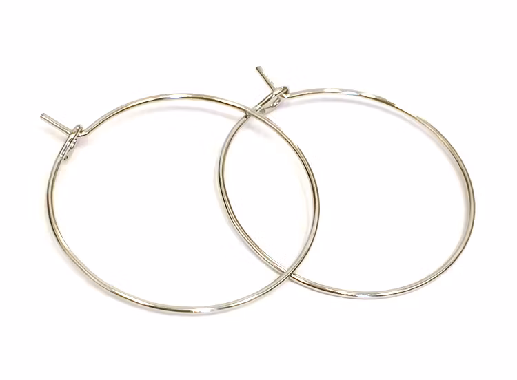 Antikfärgade creoler 25 mm, ca 50 st