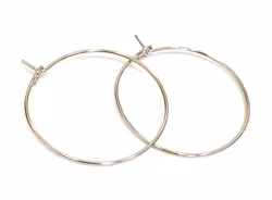 Antikfärgade creoler 25 mm, ca 50 st