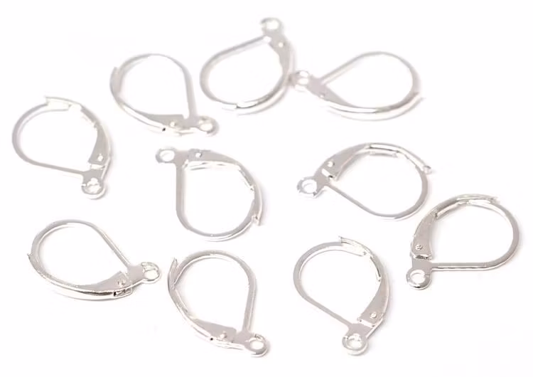 Silverfärgade brisyrer, ca 50 st