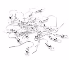 Silverfärgade örkrokar, ca 50 st