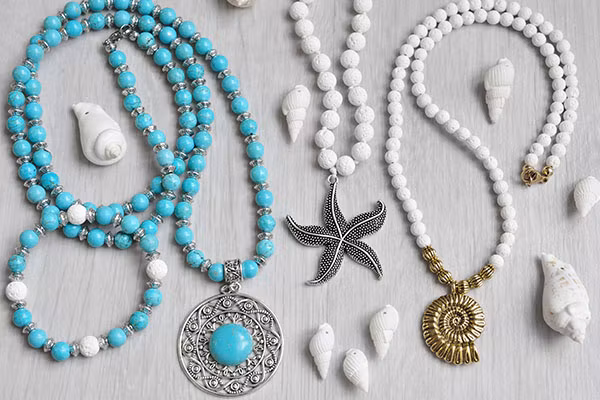 Naturlig turkos 8 mm, 1 sträng