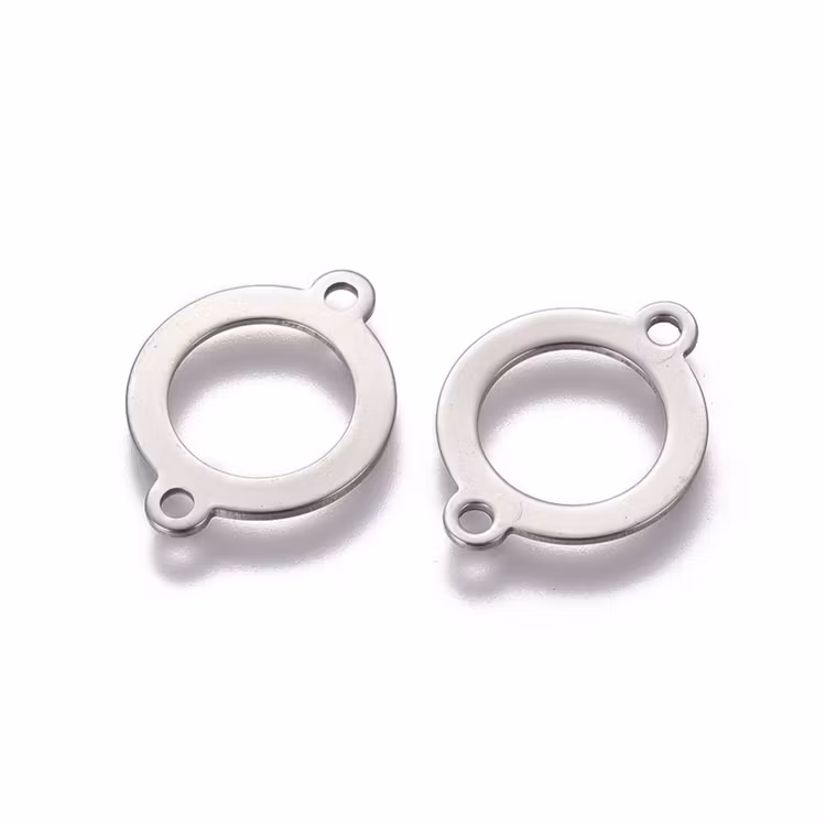 Rostfritt stål connector ring, 1 st