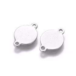 Rostfritt stål connector tag, 10 st