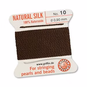 Griffin pärlsilke nr 10 brun, 2 m