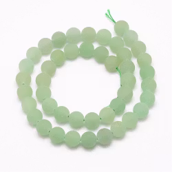 Frostad aventurin 6 mm, 1 sträng