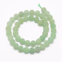 Frostad aventurin 8 mm, 1 sträng