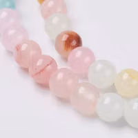 Jade 8 mm vårmix, 1 sträng