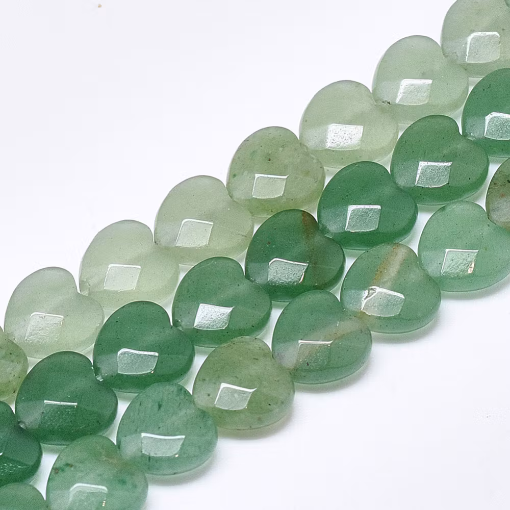 Aventurin hjärta 10 mm, 1 st