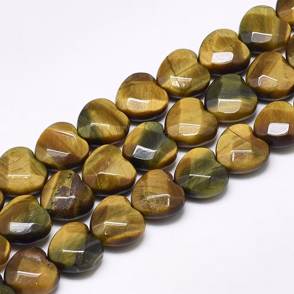 Tigeröga hjärta 10 mm, 1 st