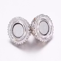 Antikfärgat magnetlås med strass 12 mm, 1 st