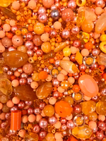 REA: Pärlmix orange, ca 80 gr