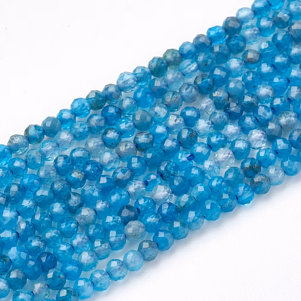 Facetterad apatit 2.5 mm, 1 sträng