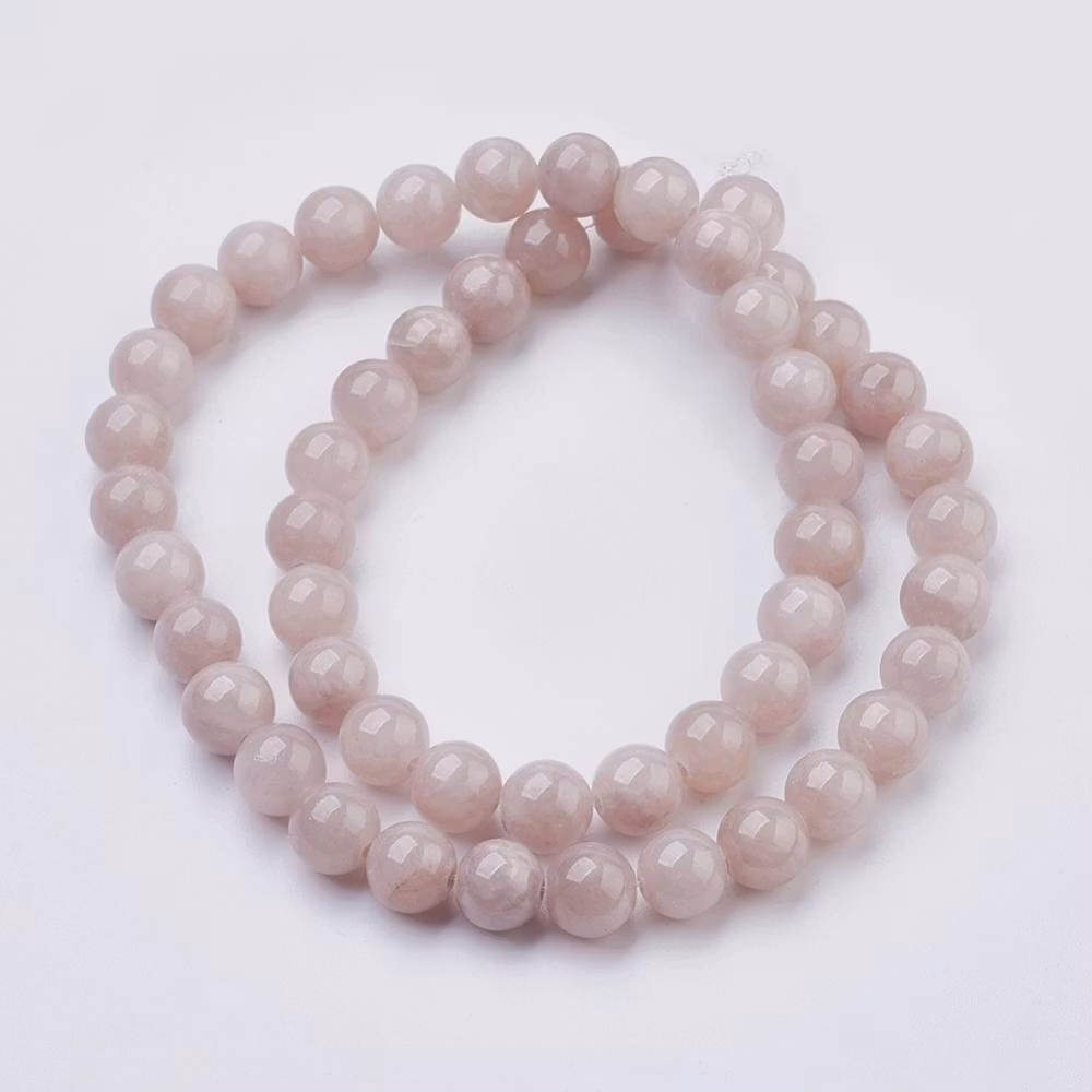 Jade 8 mm ljung, 1 sträng