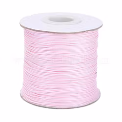Vaxad bomullstråd 0.5 mm ljusrosa,  m