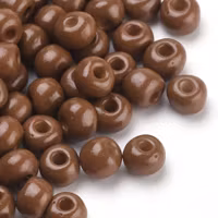 Seed beads 4 mm bruna, ca 150 st