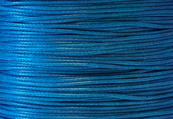 Vaxad bomullstråd 1 mm petrol, 5 m