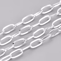 Silverfärgat rostfritt stål kedja 12 mm, 1 m